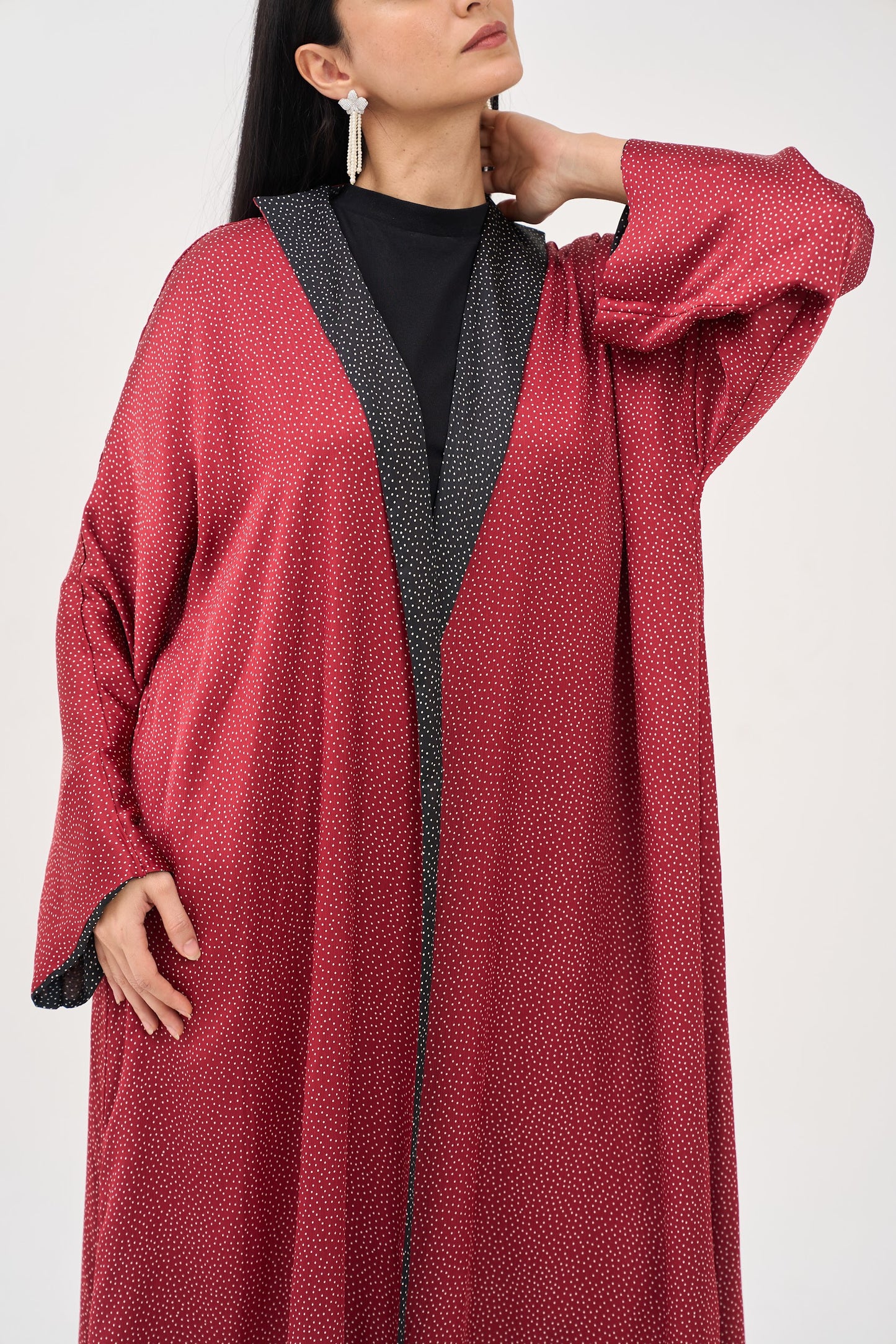 Double Dot Abaya - Reversible