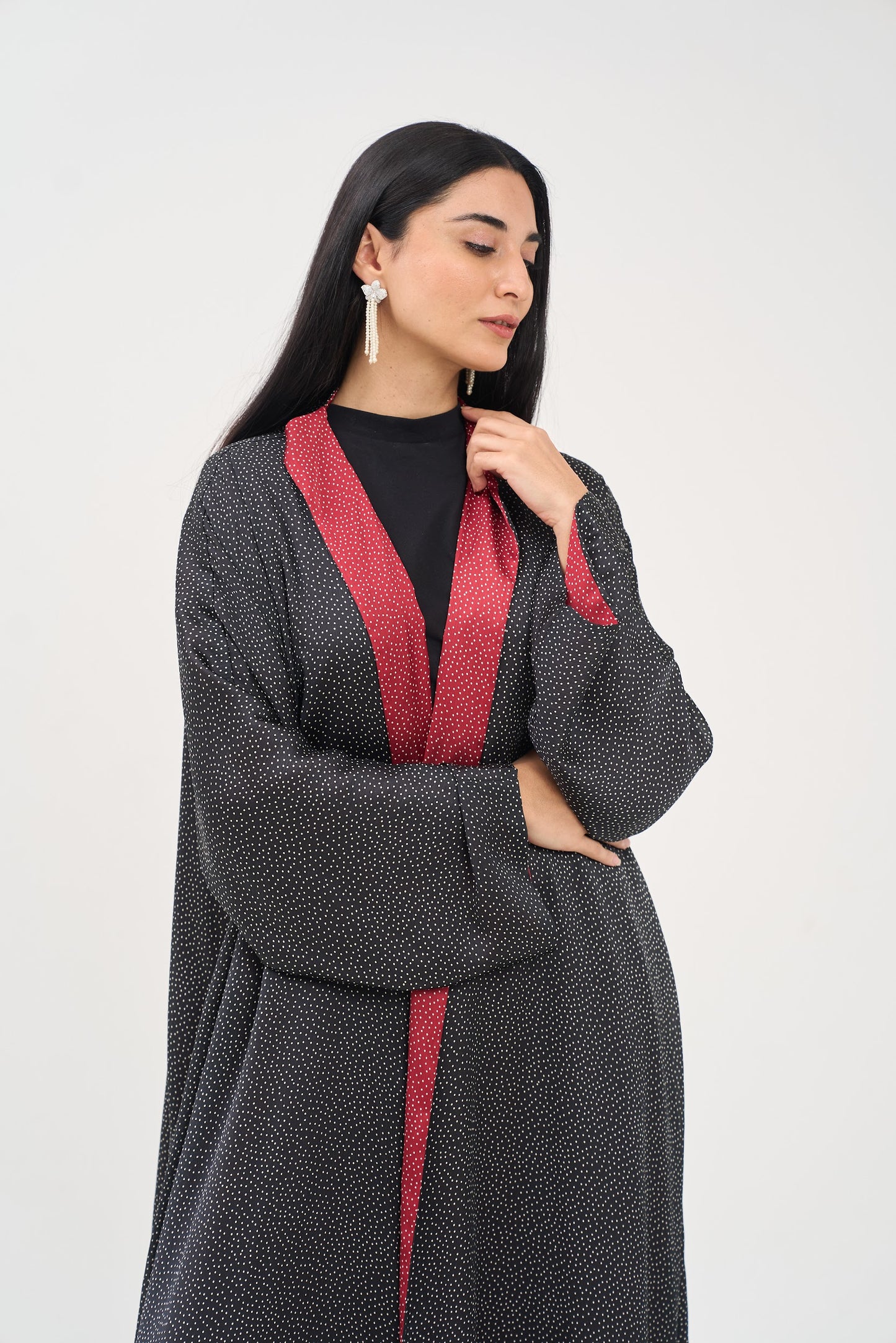 Double Dot Abaya - Reversible