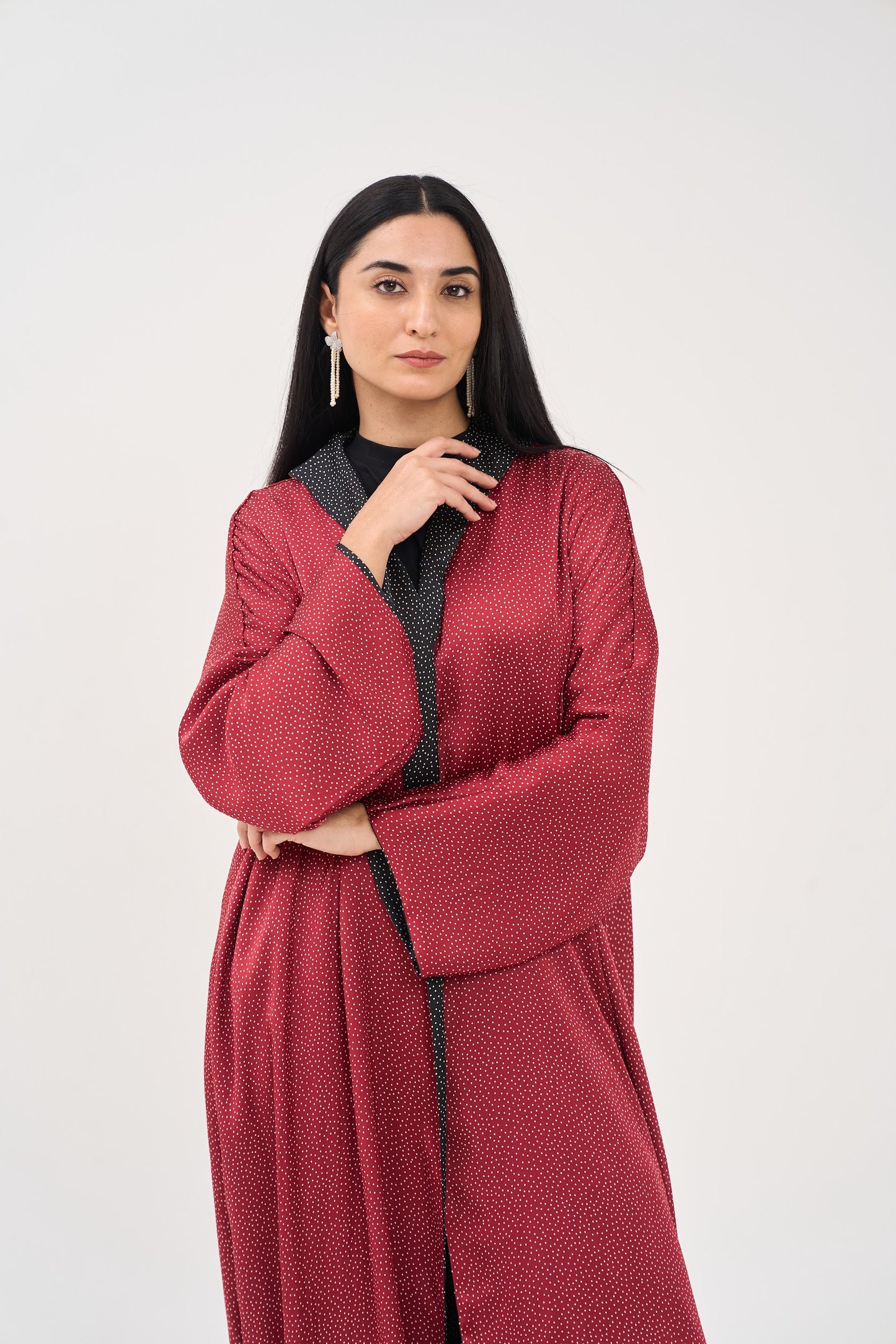 Double Dot Abaya - Reversible