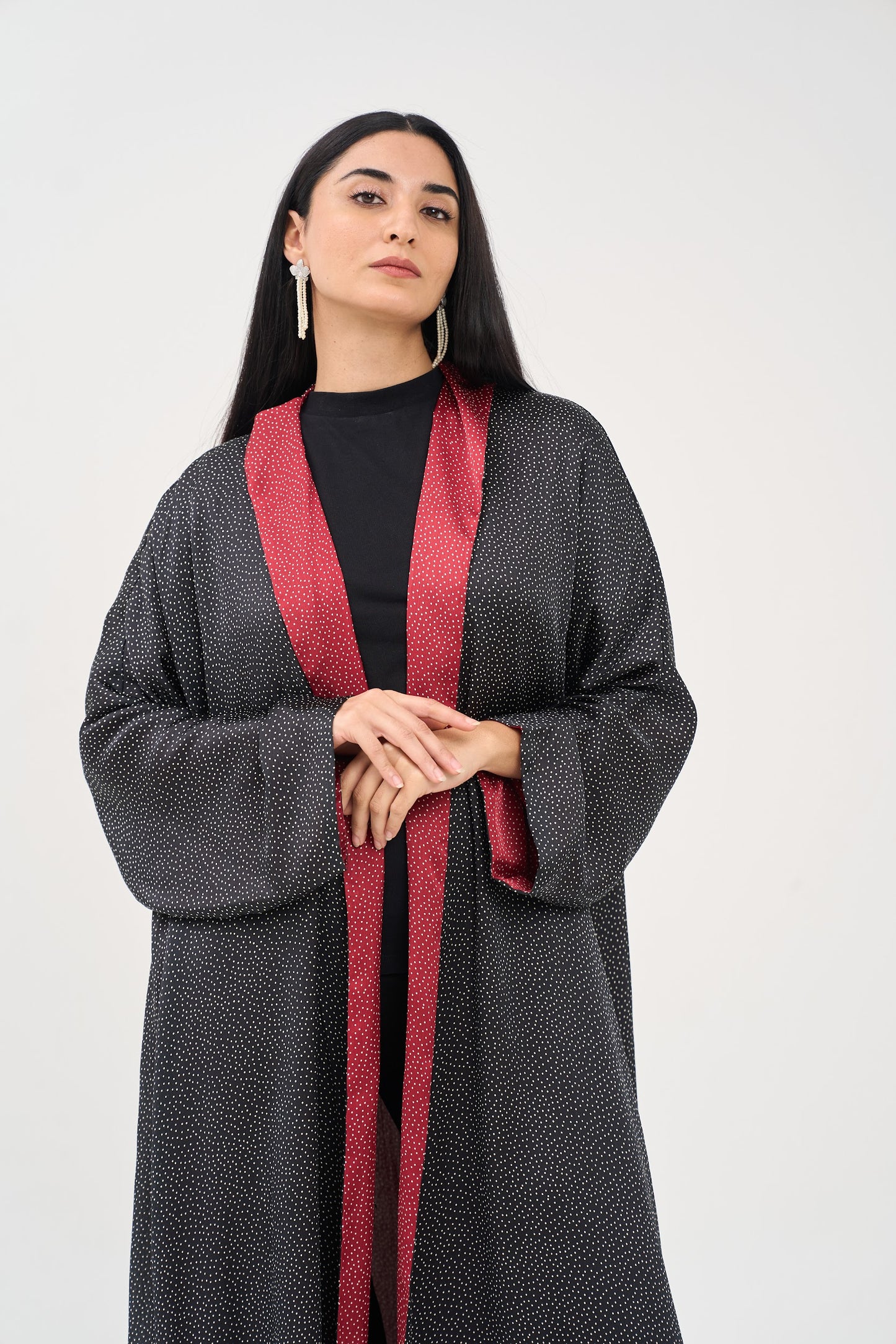 Double Dot Abaya - Reversible