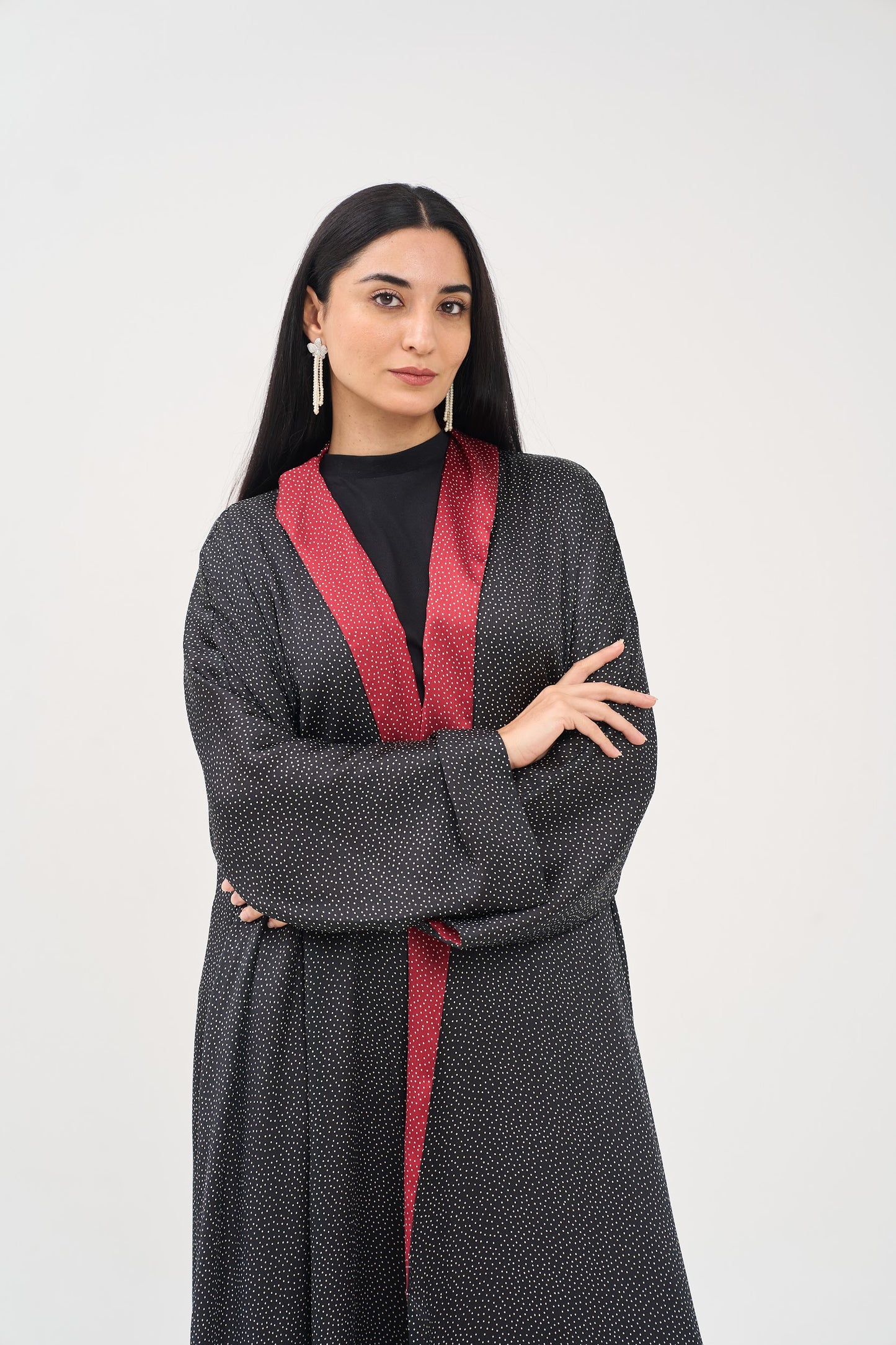 Double Dot Abaya - Reversible