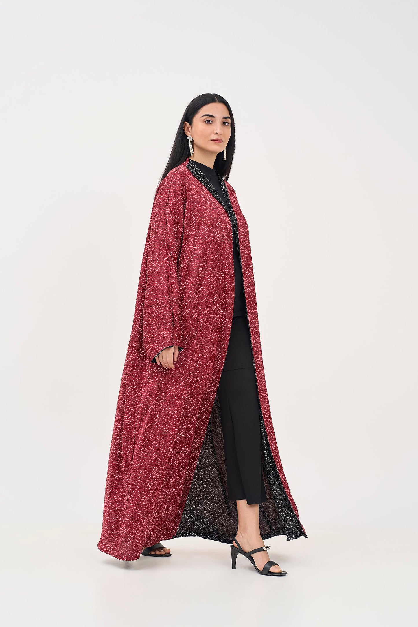 Double Dot Abaya - Reversible