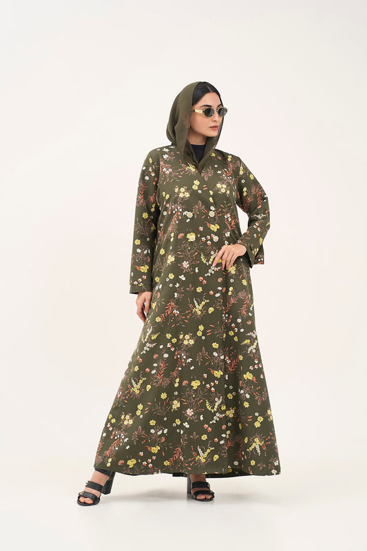 Golden Petal Abaya