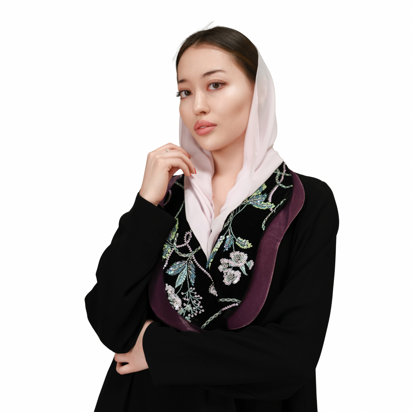 Ornate Velvet Abaya